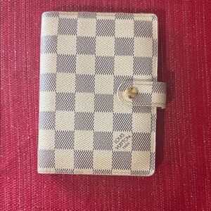 Louis Vuitton Beige and Gray Checkered Wallet
